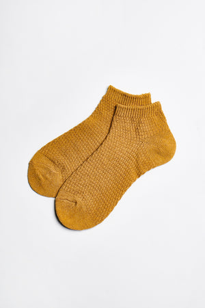 Mae Moss Stitch Sock - Mustard - ALAMAE