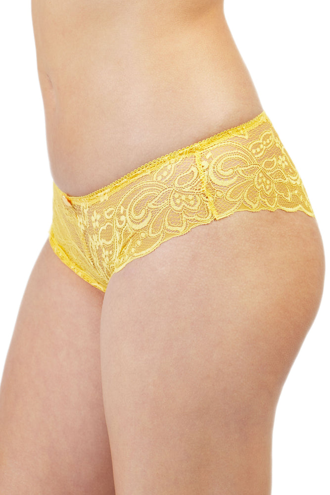 Venus Lace Hipster in Mimosa Lace - ALAMAE